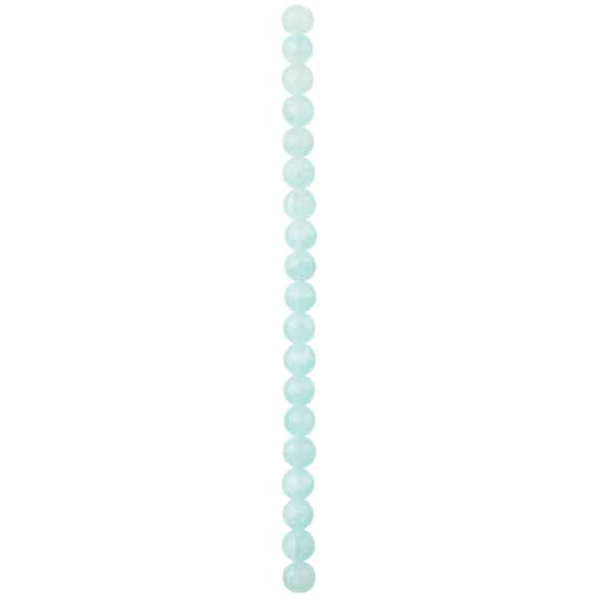 12 Pack: Aqua Glass Round Beads, 10mm by Bead Landing™